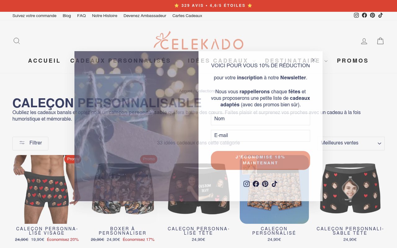 Apercu du site Celekado