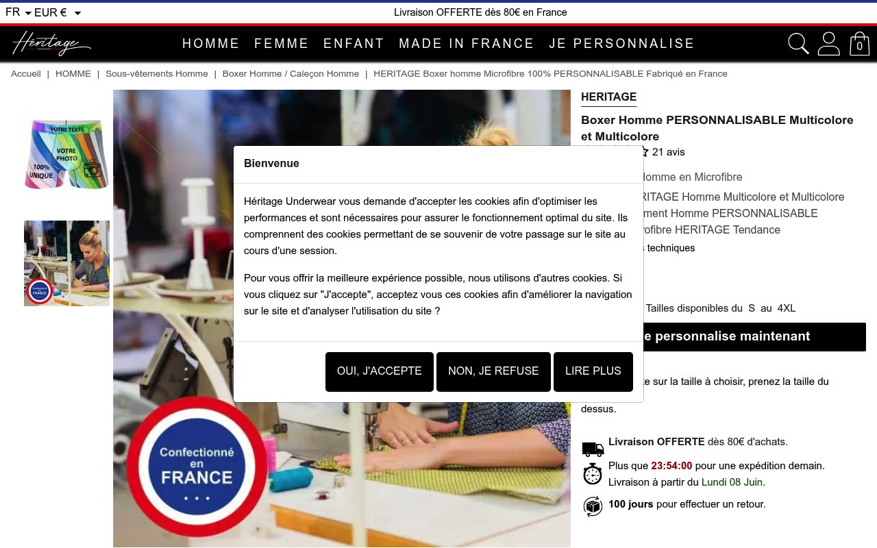 Apercu du site HERITAGE