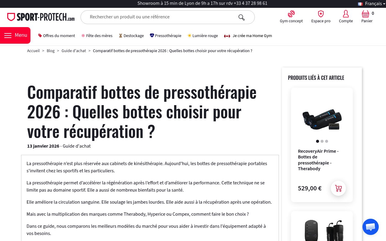 Apercu du site Sport-Protech