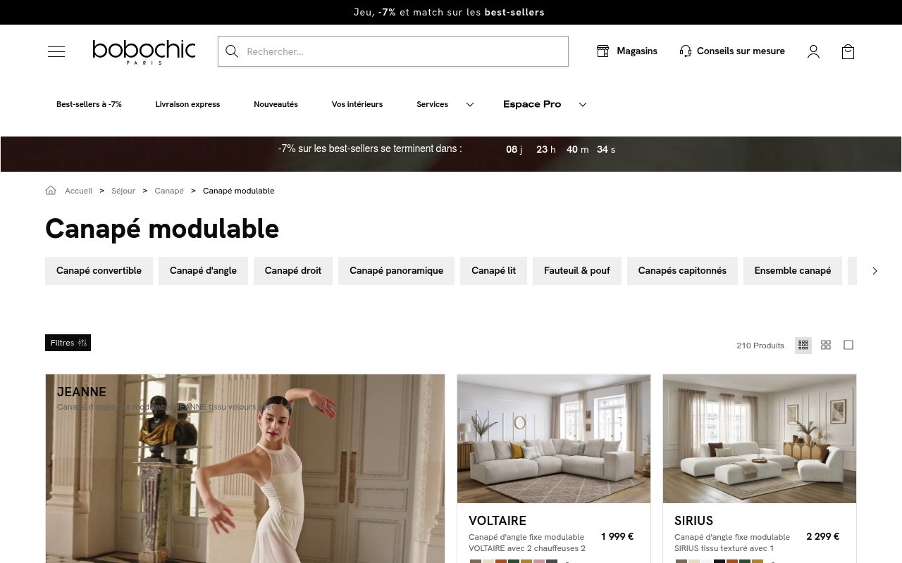 Apercu du site Bobochic Paris