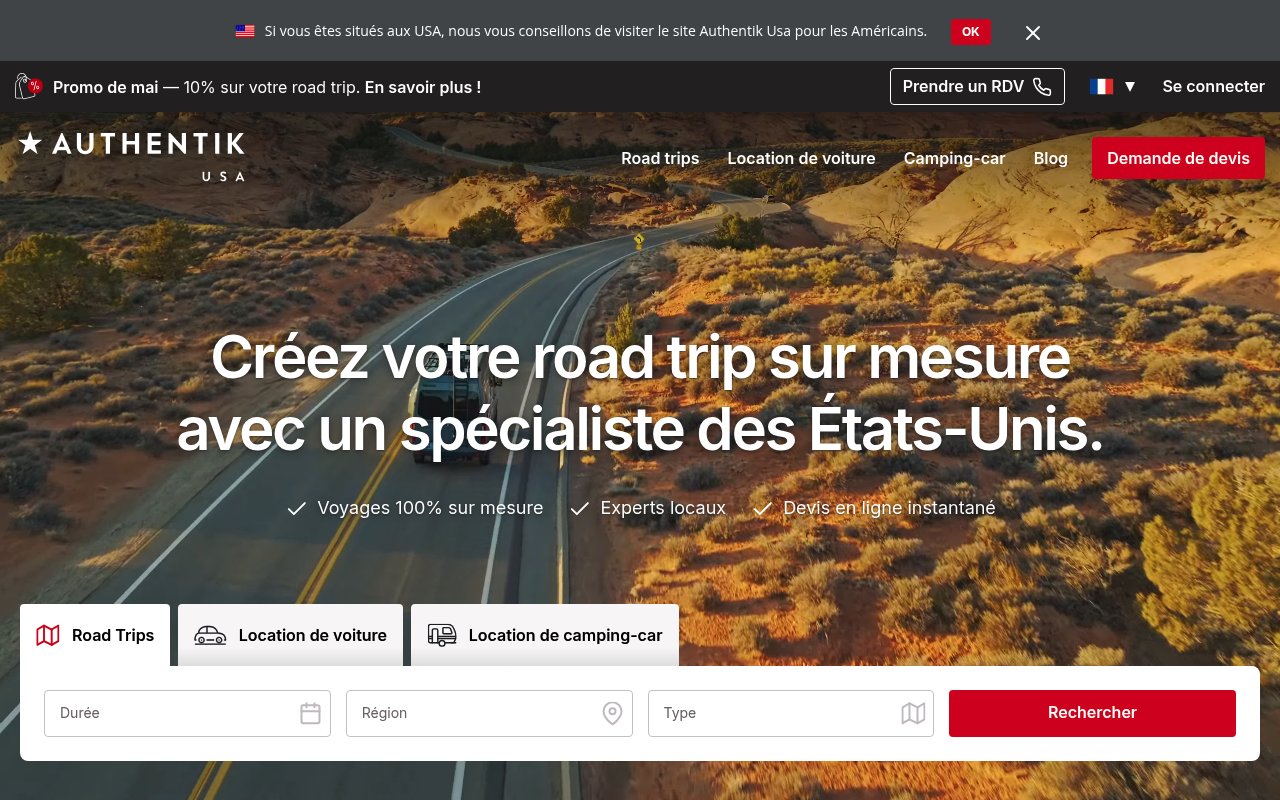 Apercu du site Authentik USA