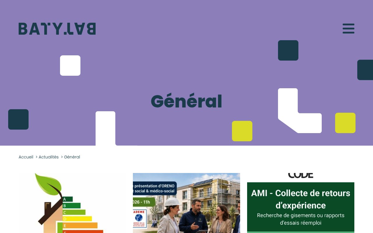 Apercu du site Batylab