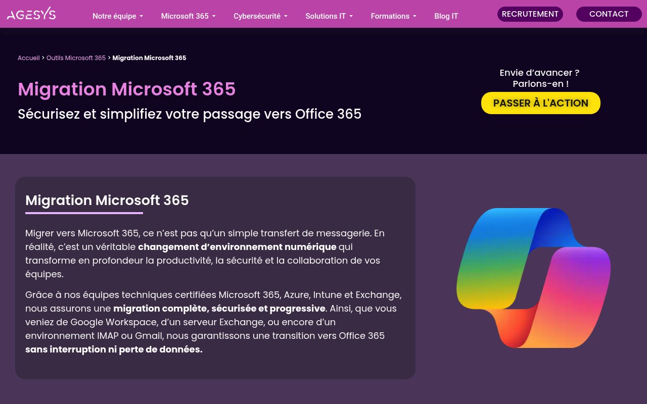 Apercu du site AGESYS