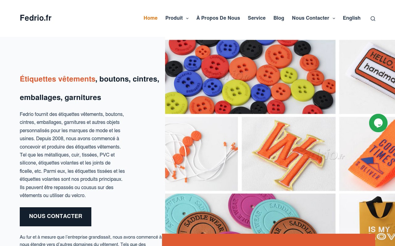 Apercu du site Fedrio