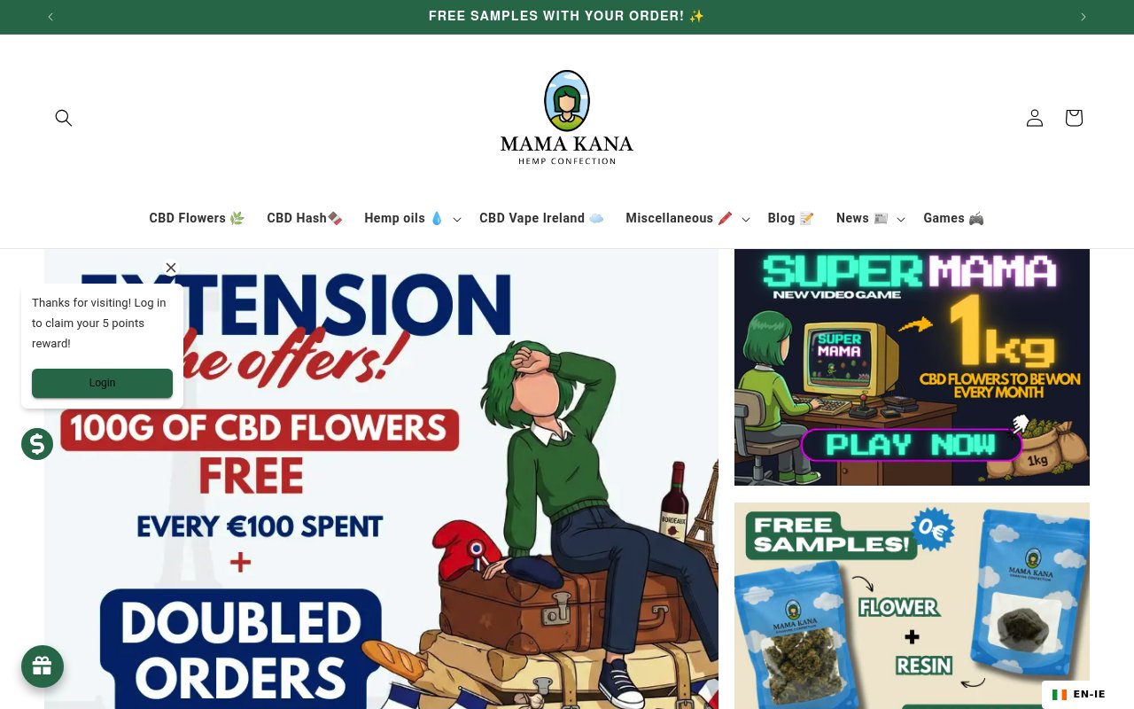 Apercu du site Mama Kana