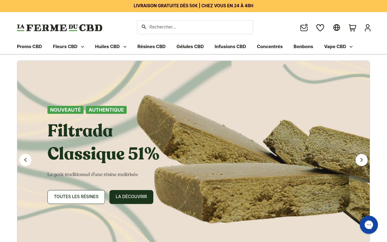 Apercu du site La Ferme du CBD