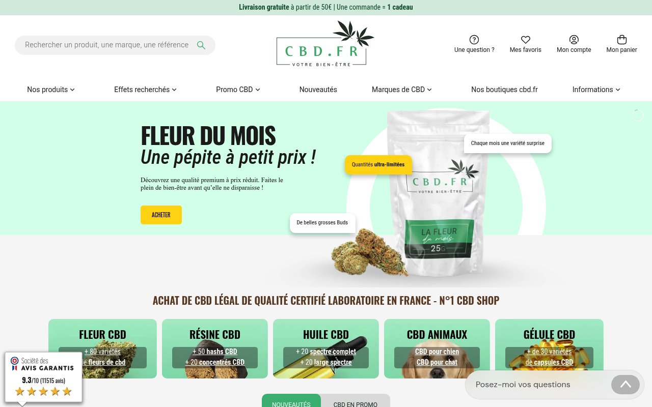 Apercu du site CBD.fr
