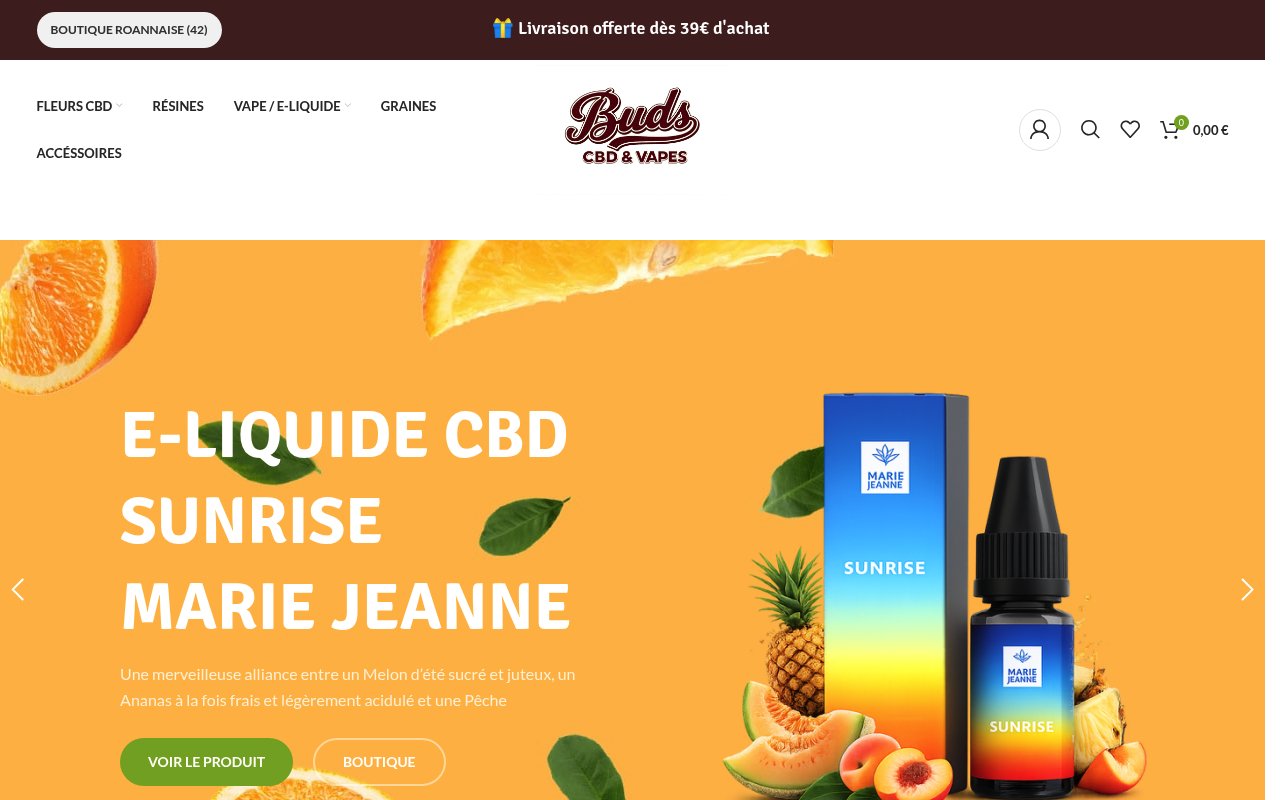 Apercu du site Buds CBD Shop