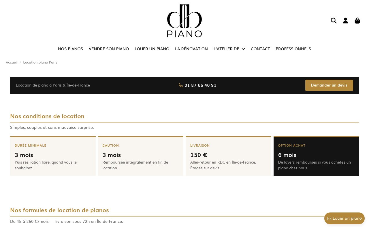 Apercu du site Atelier DB Piano
