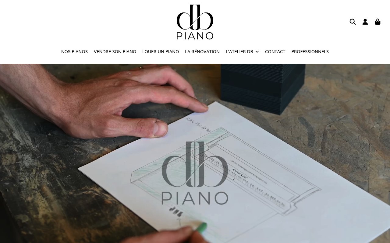 Apercu du site DB Piano