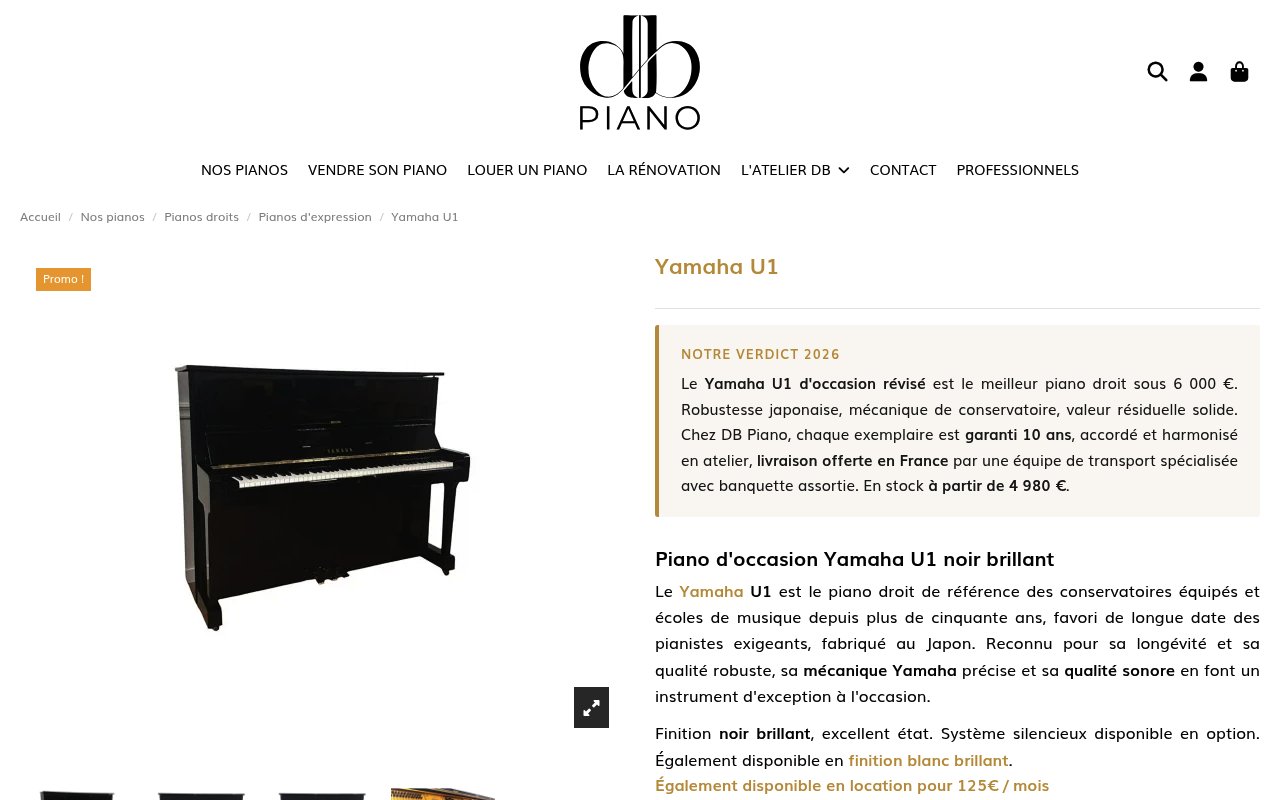Apercu du site DB Piano