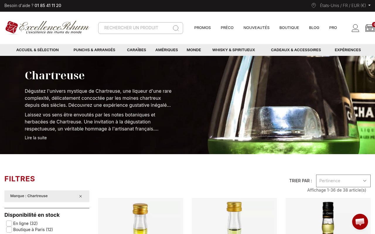 Apercu du site Excellence Rhum