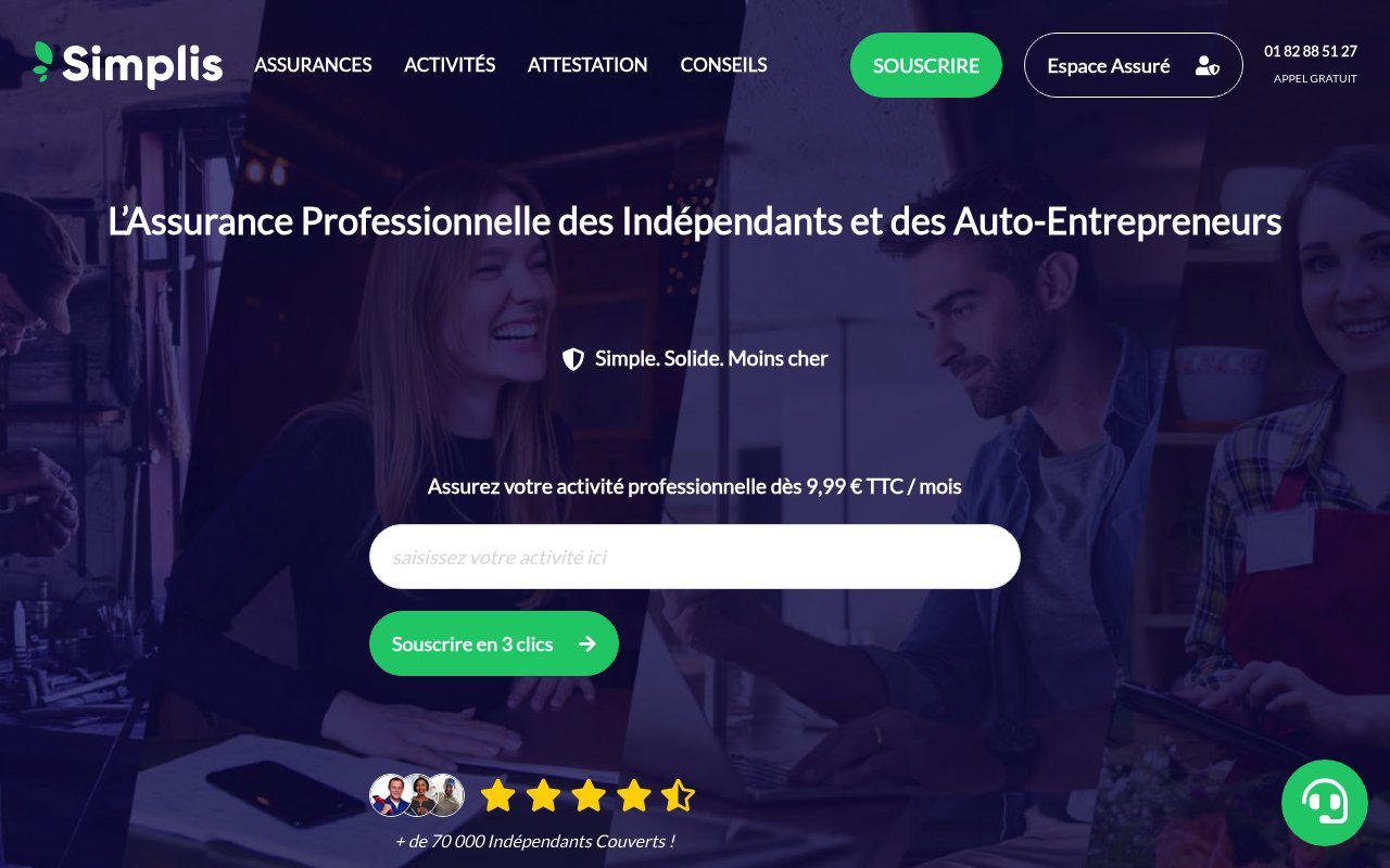 Apercu du site Simplis