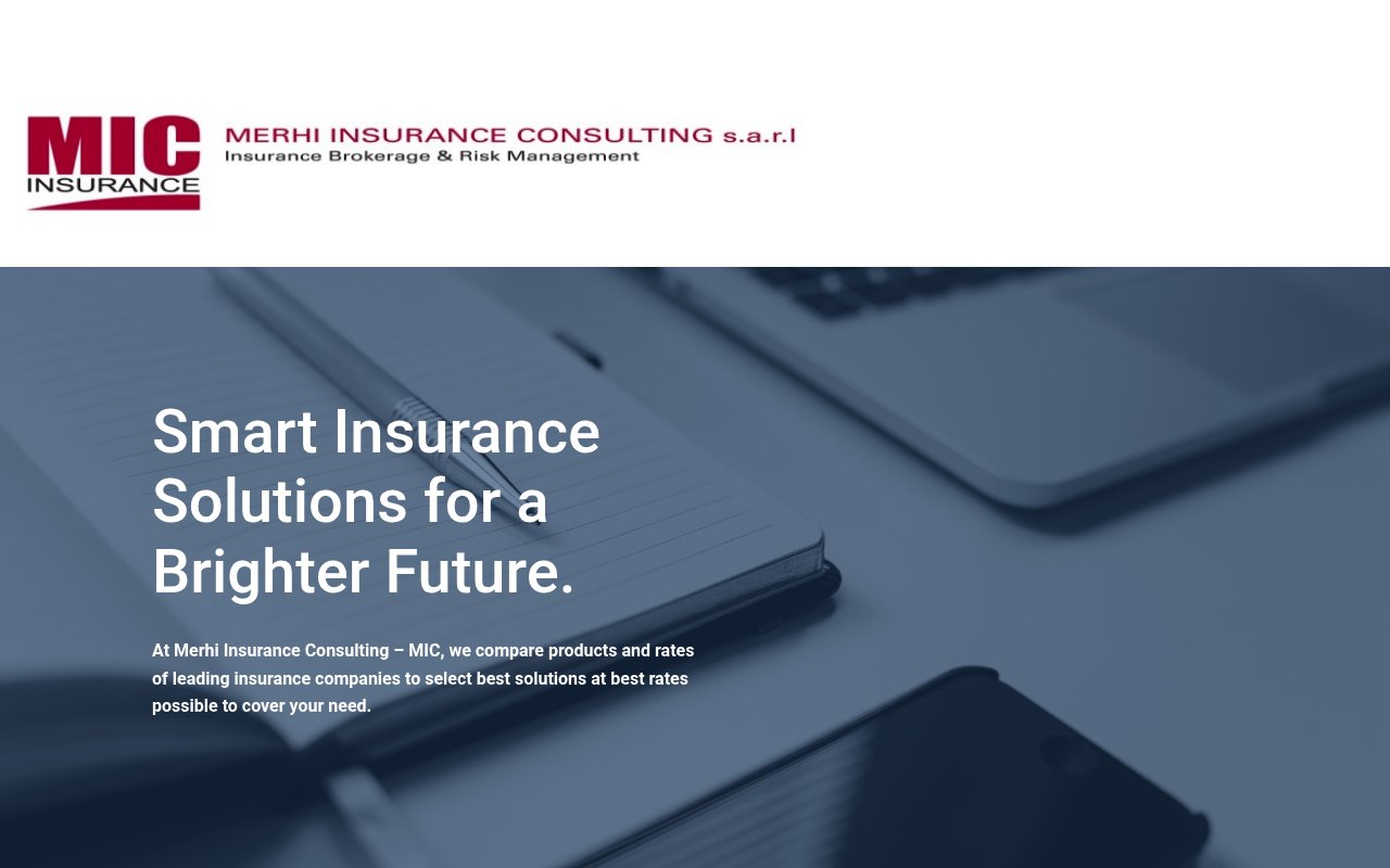 Apercu du site Mic Insurance