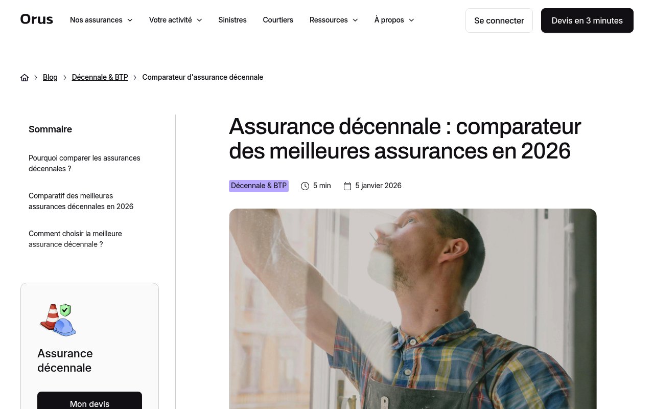 Apercu du site Orus