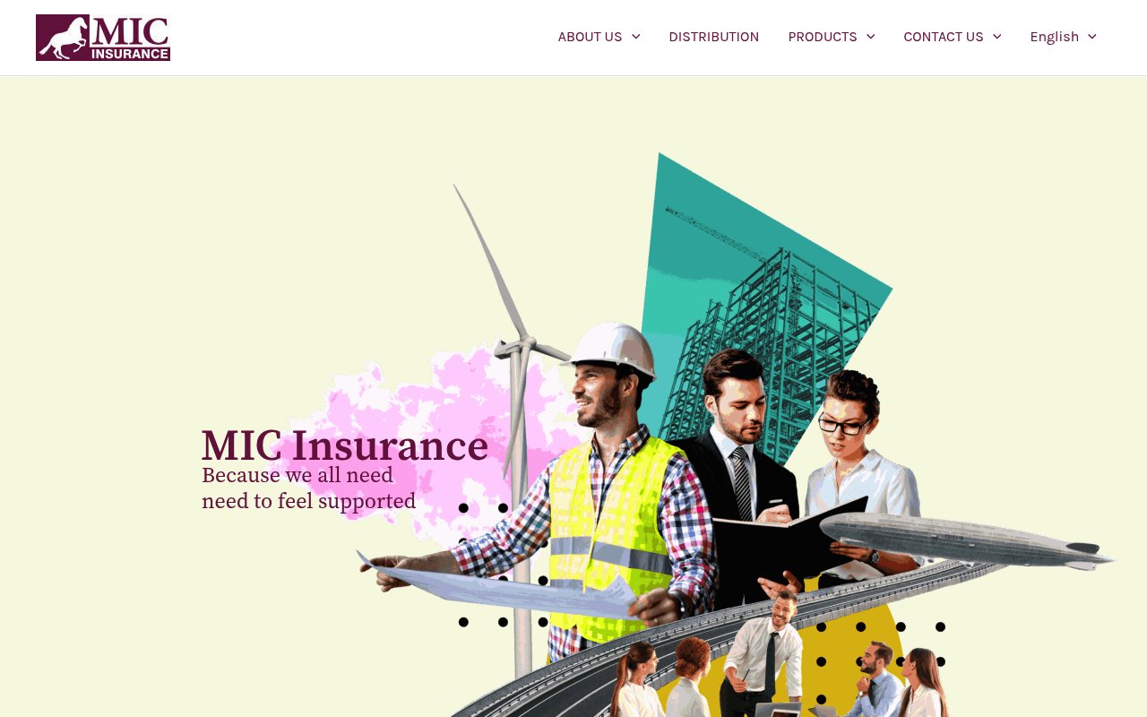 Apercu du site Mic Insurance