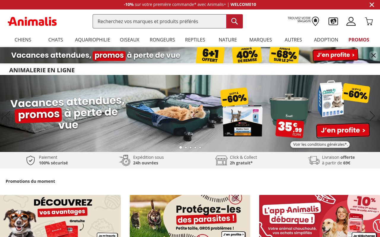 Apercu du site Animalis