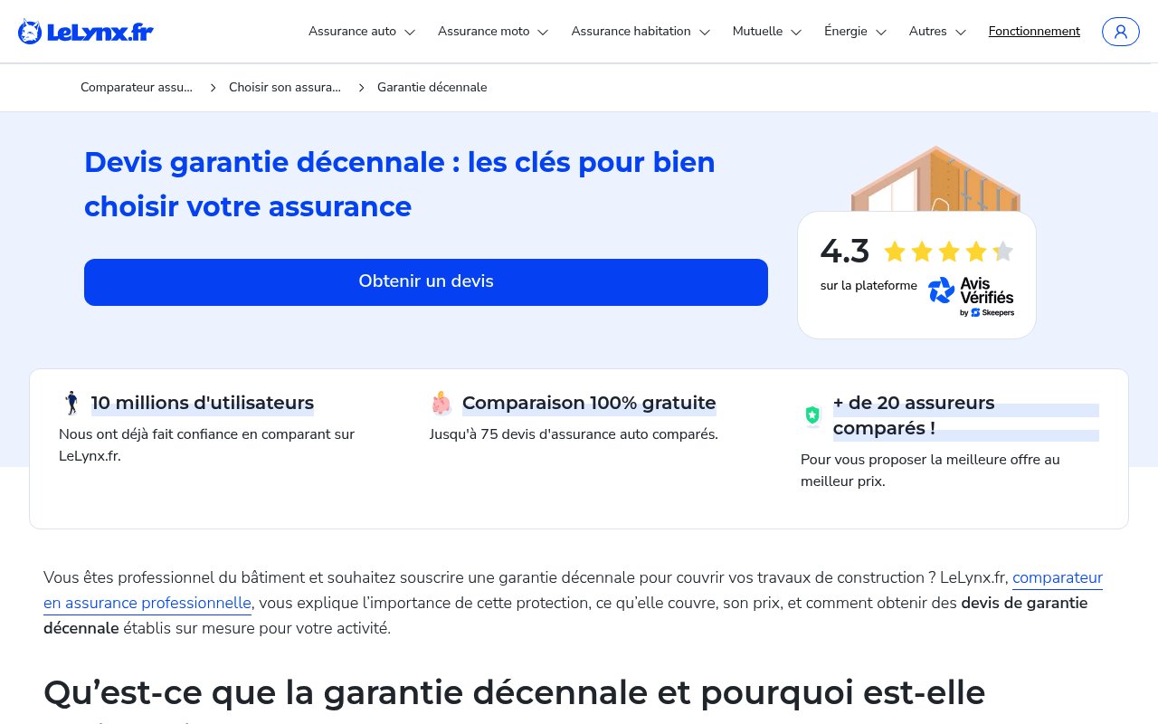 Apercu du site LeLynx.fr Pro