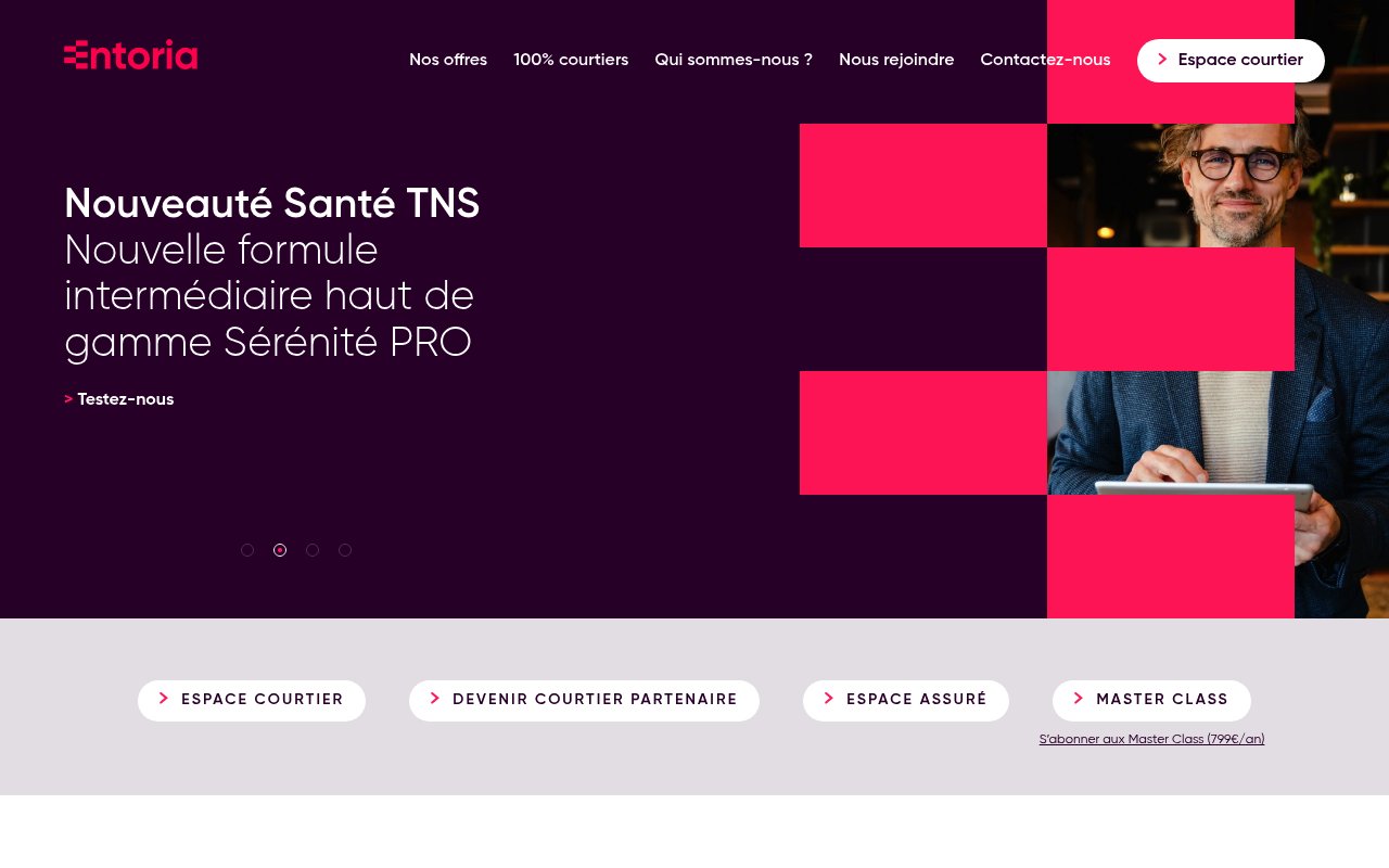 Apercu du site Entoria