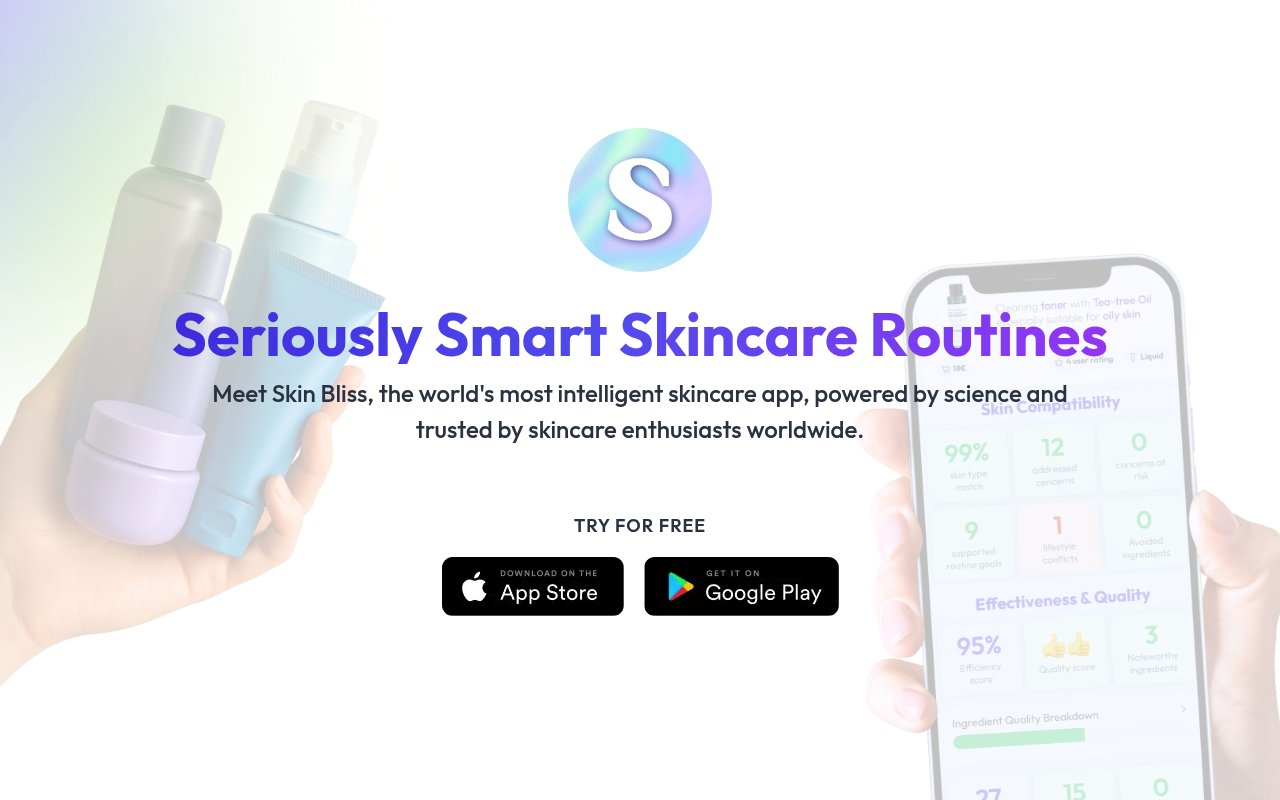 Apercu du site Skin Bliss