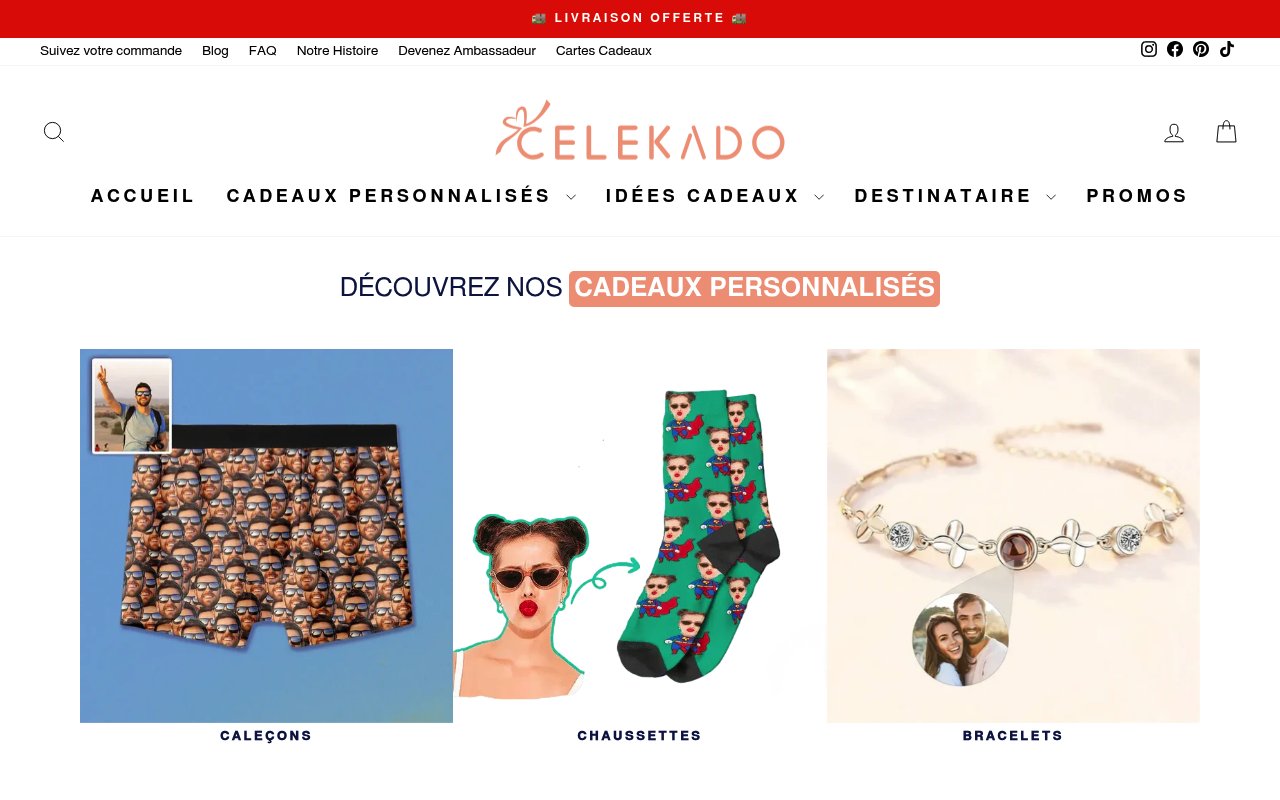 Apercu du site Celekado