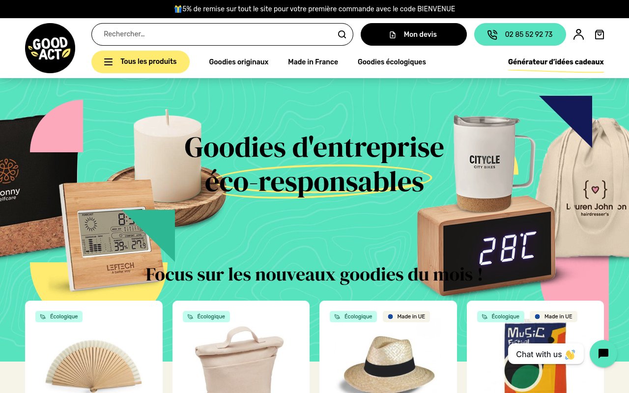 Apercu du site Good Act