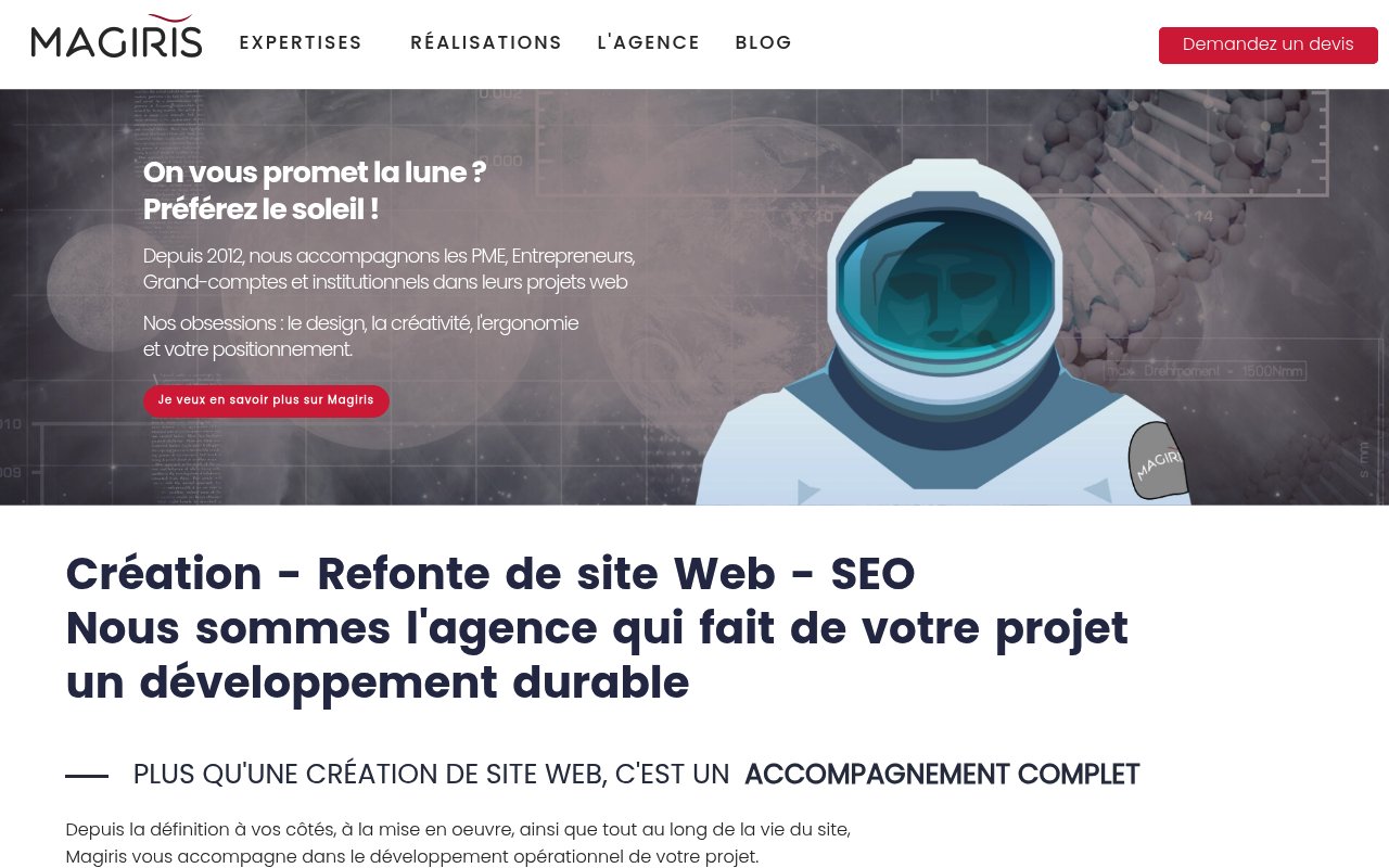 Apercu du site MAGIRIS