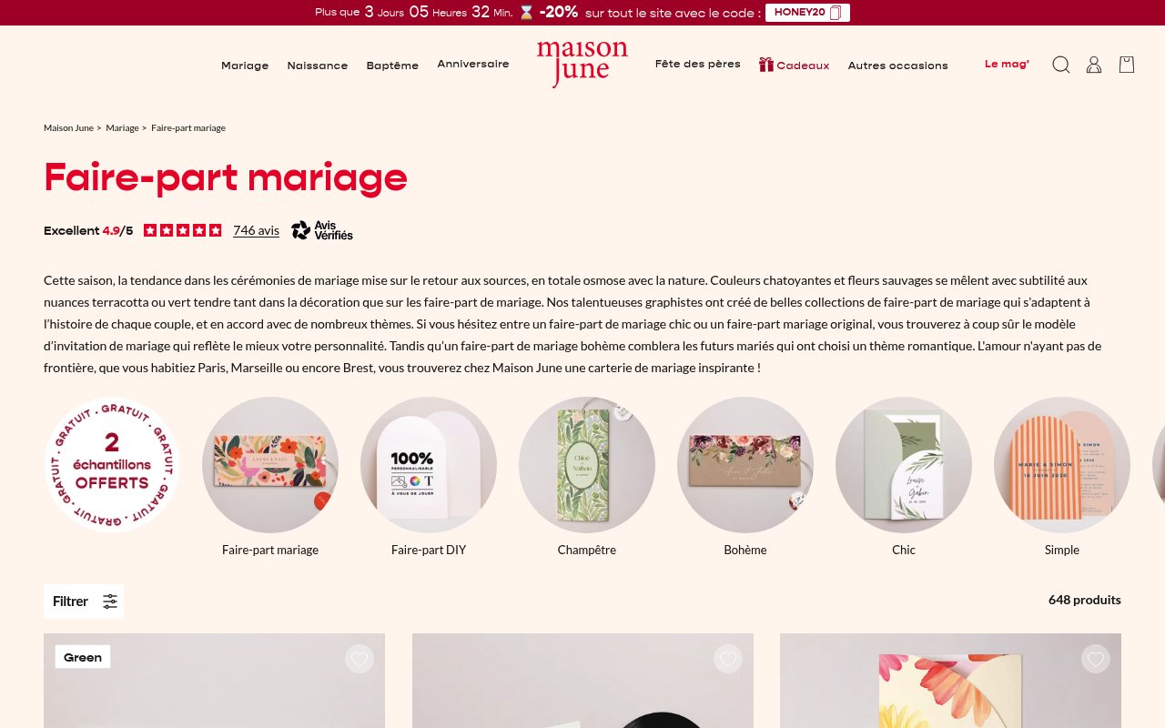 Apercu du site Maison June