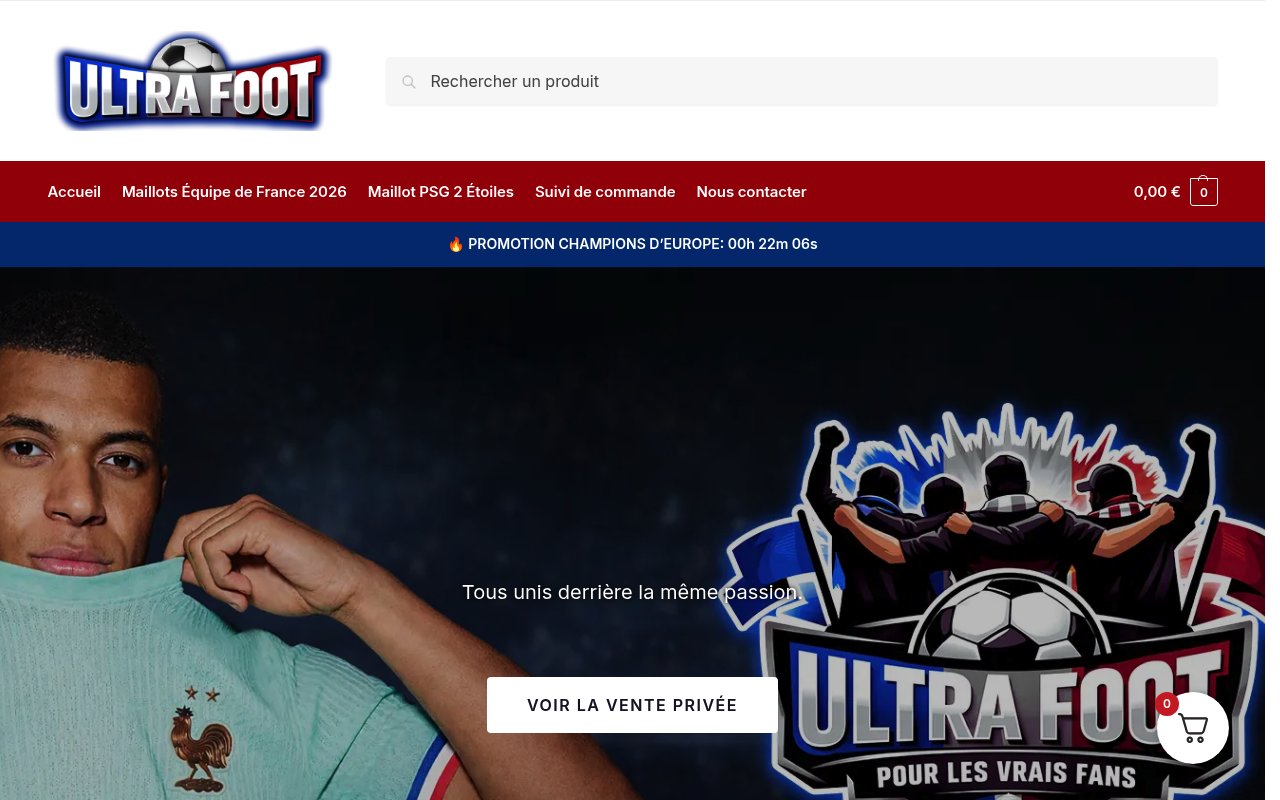 Les meilleurs sites pour acheter de l’équipement de football en 2026 4 Apercu du site Ultra Football
