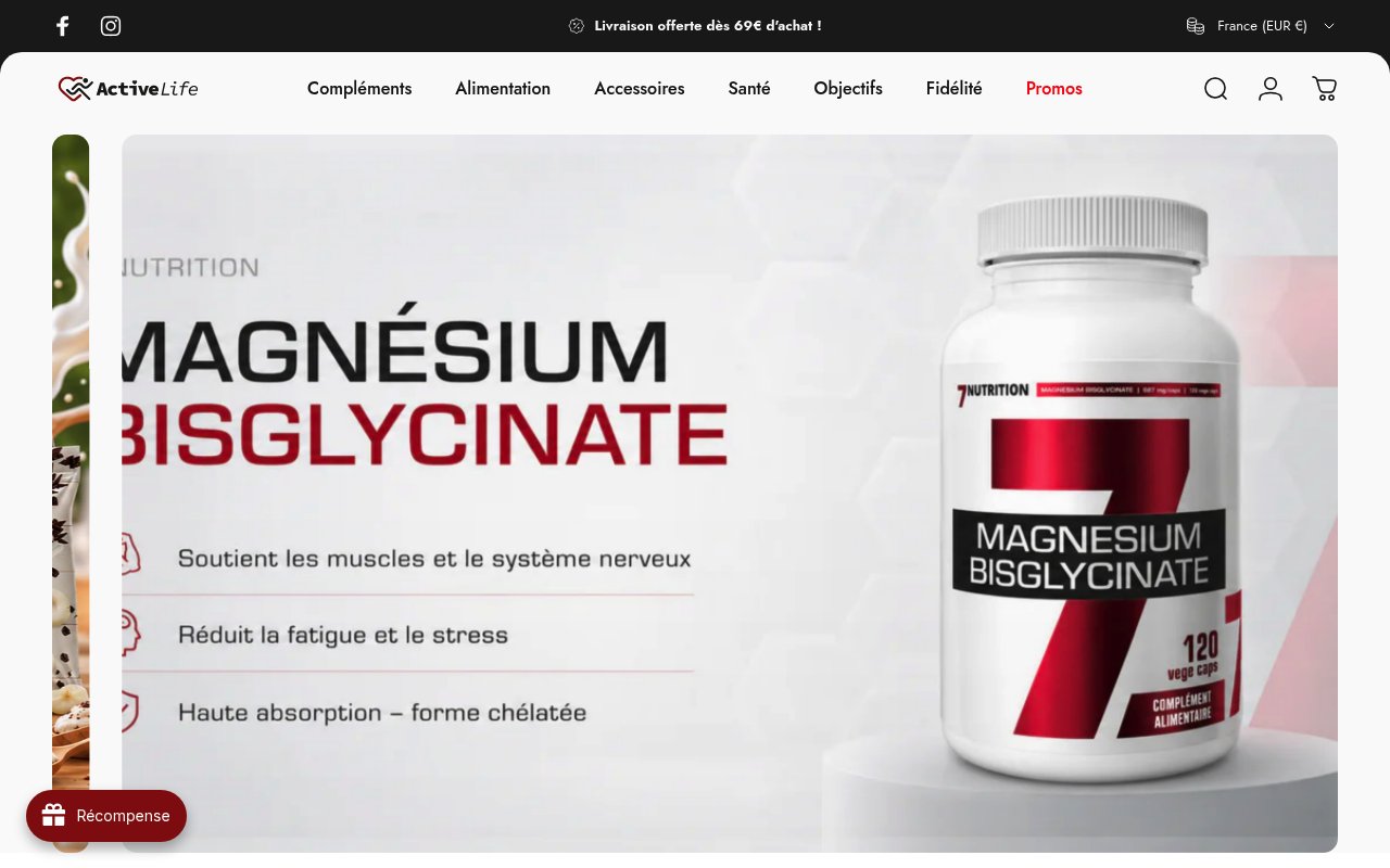 Apercu du site Active Life