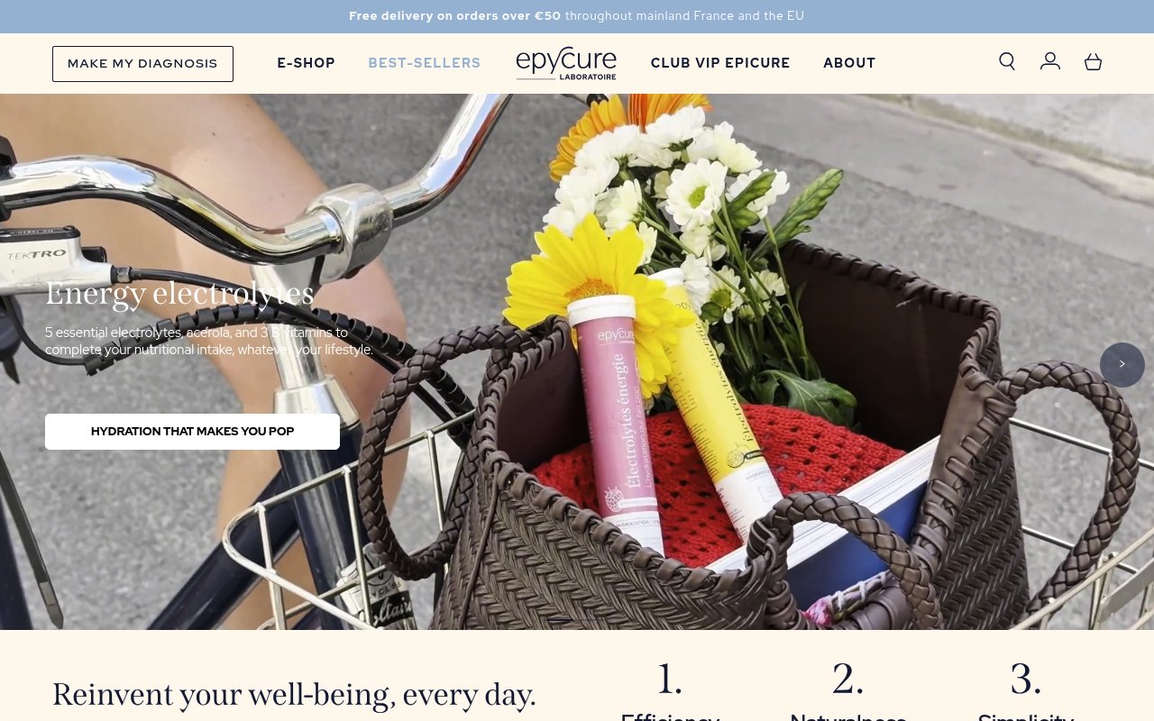 Apercu du site Epycure