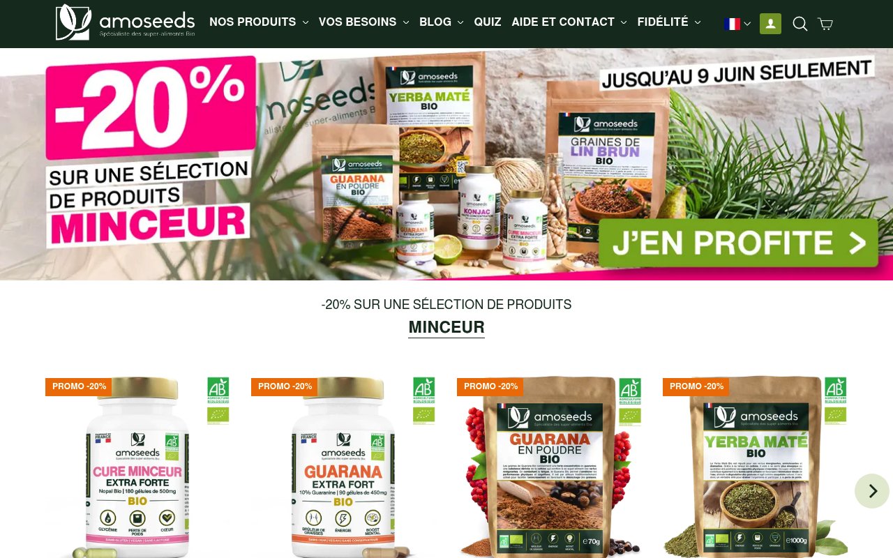 Apercu du site Amoseeds