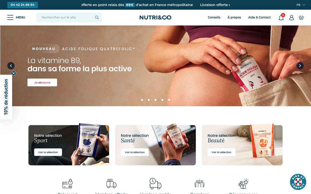 Apercu du site Nutri&Co