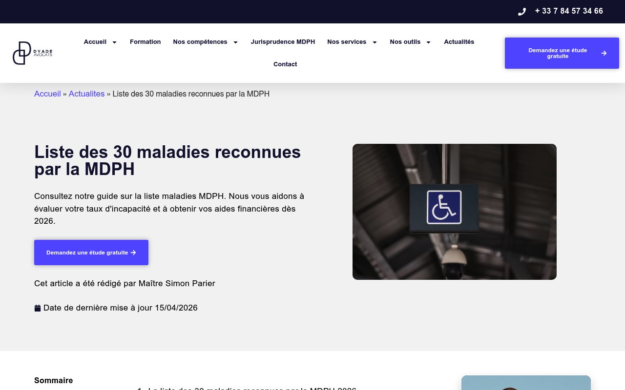 Apercu du site Dyade Avocats