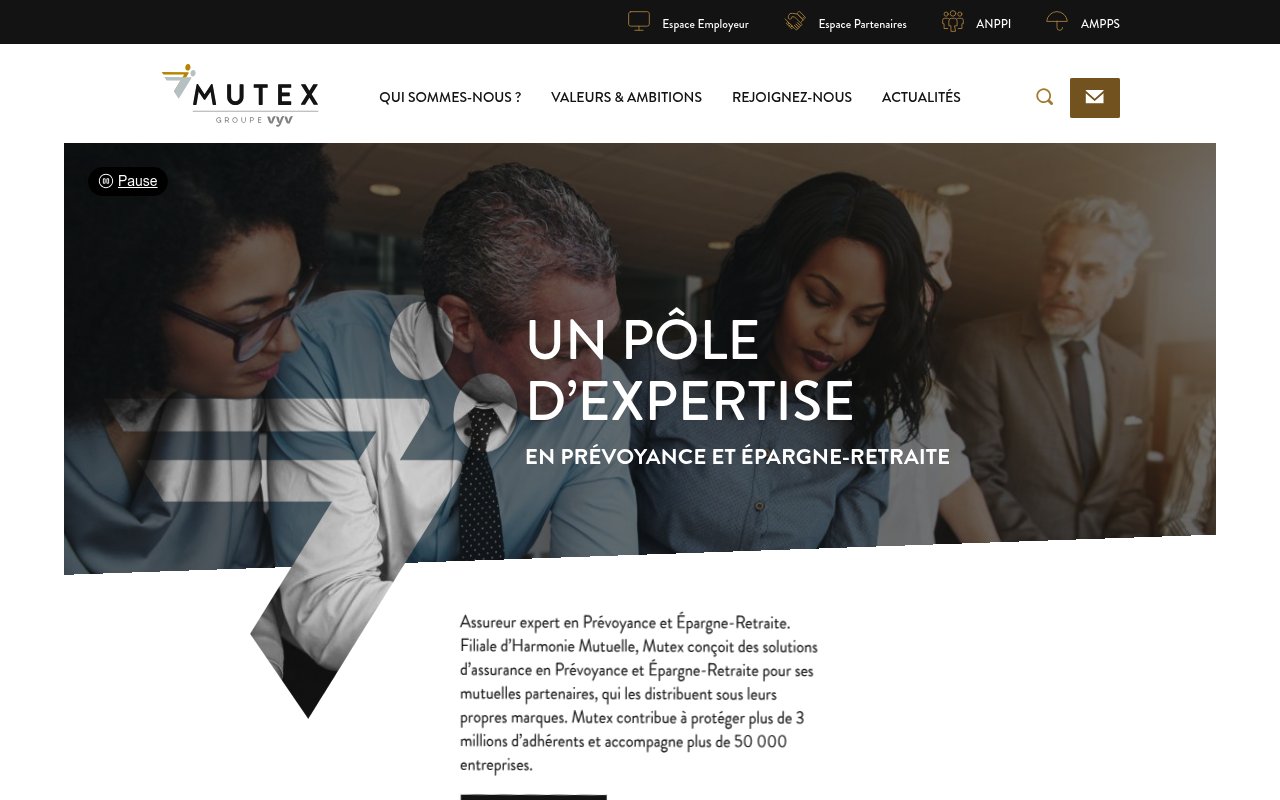 Apercu du site MUTEX