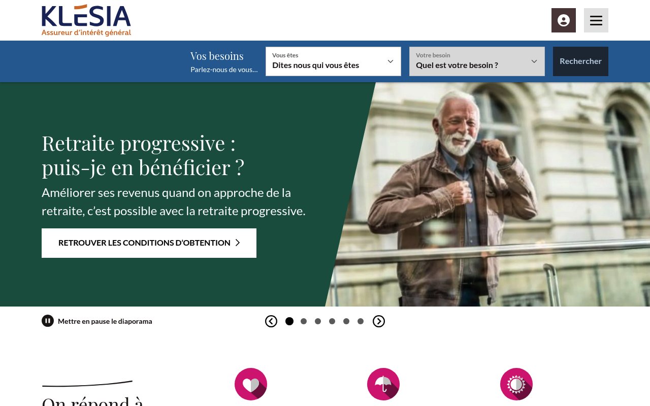 Apercu du site Kl&eacute;sia