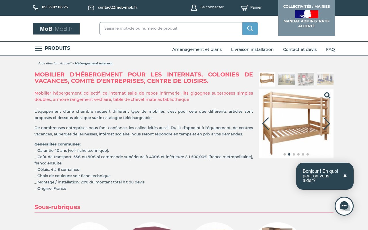 Apercu du site MoB-MoB.fr
