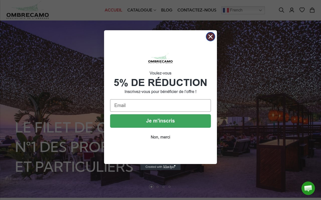 Apercu du site Ombrecamo