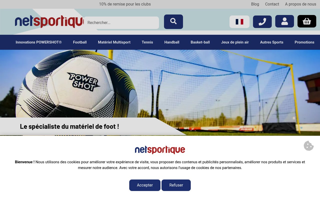 Apercu du site NETSPORTIQUE