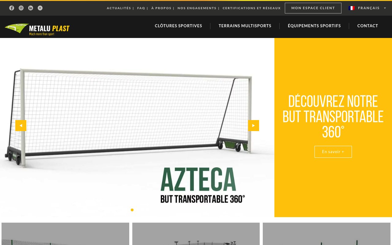 Apercu du site Metalu Plast