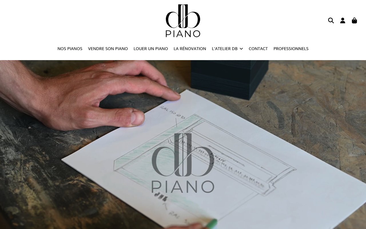 Apercu du site DB Piano