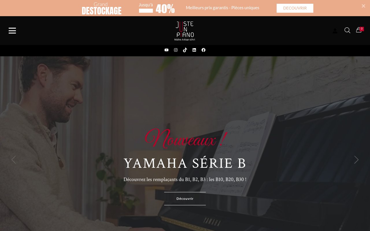 Apercu du site Juste un Piano