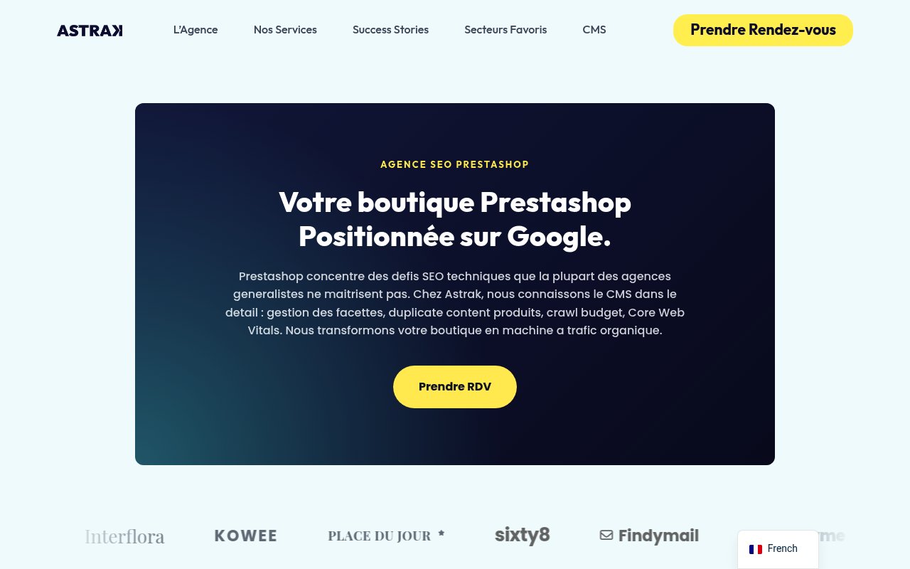 Apercu du site Astrak