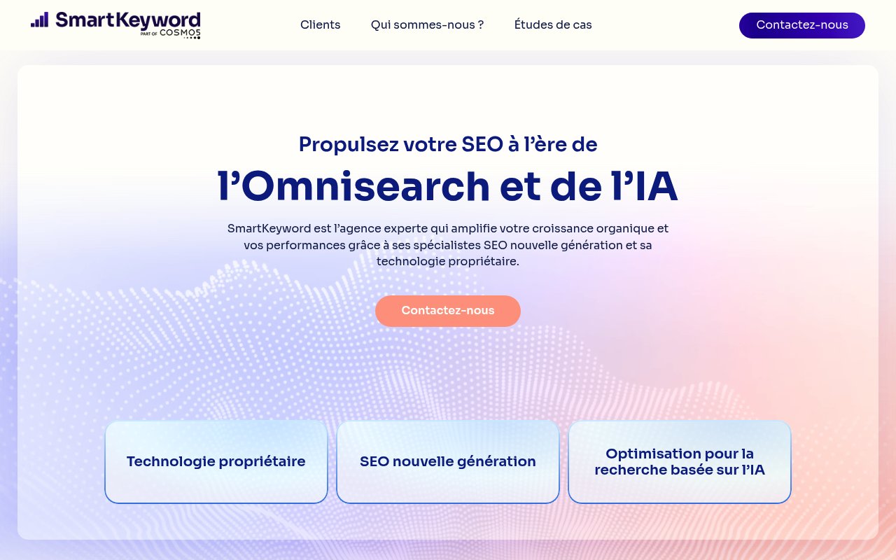 Apercu du site SmartKeyword