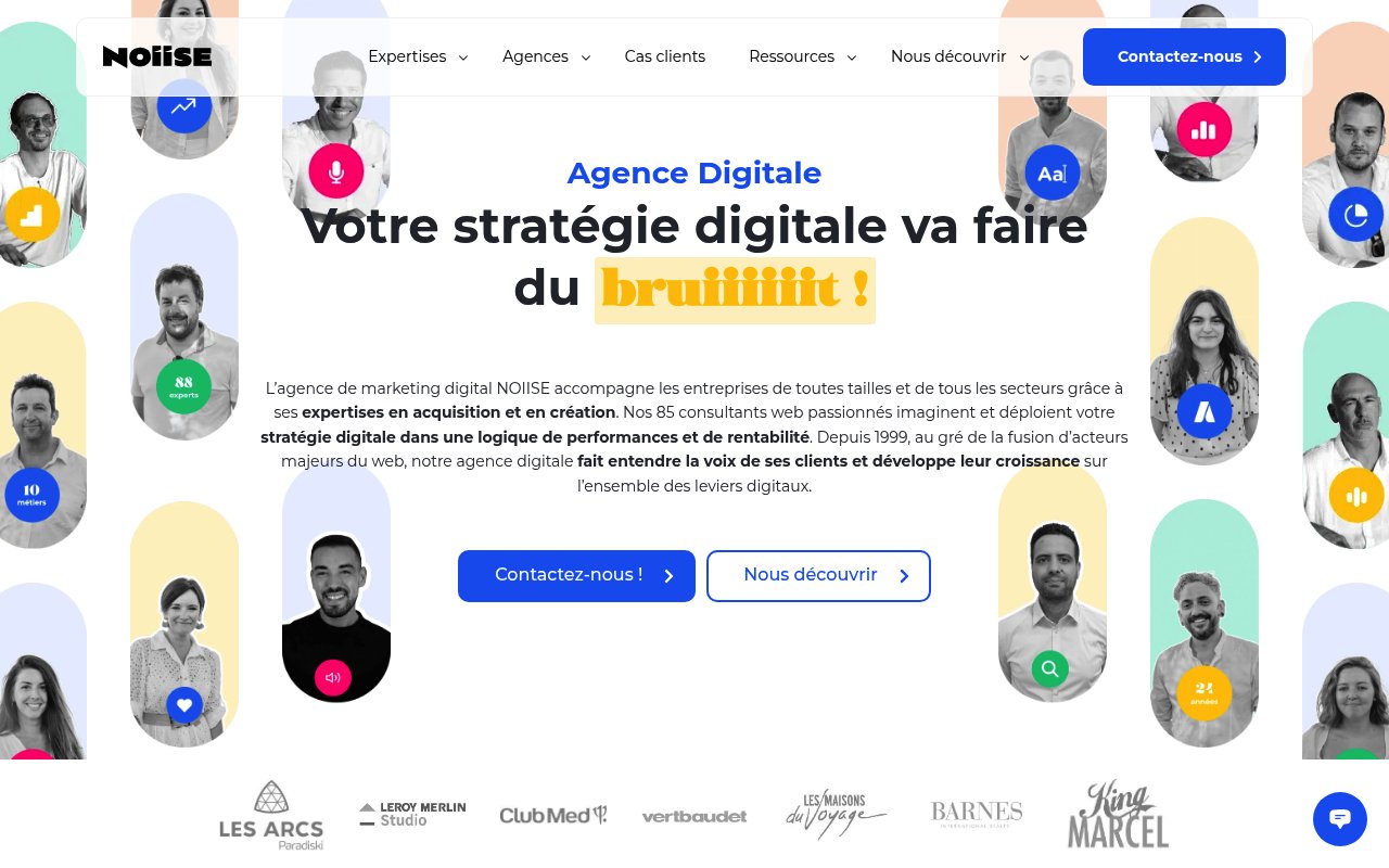 Apercu du site Noiise