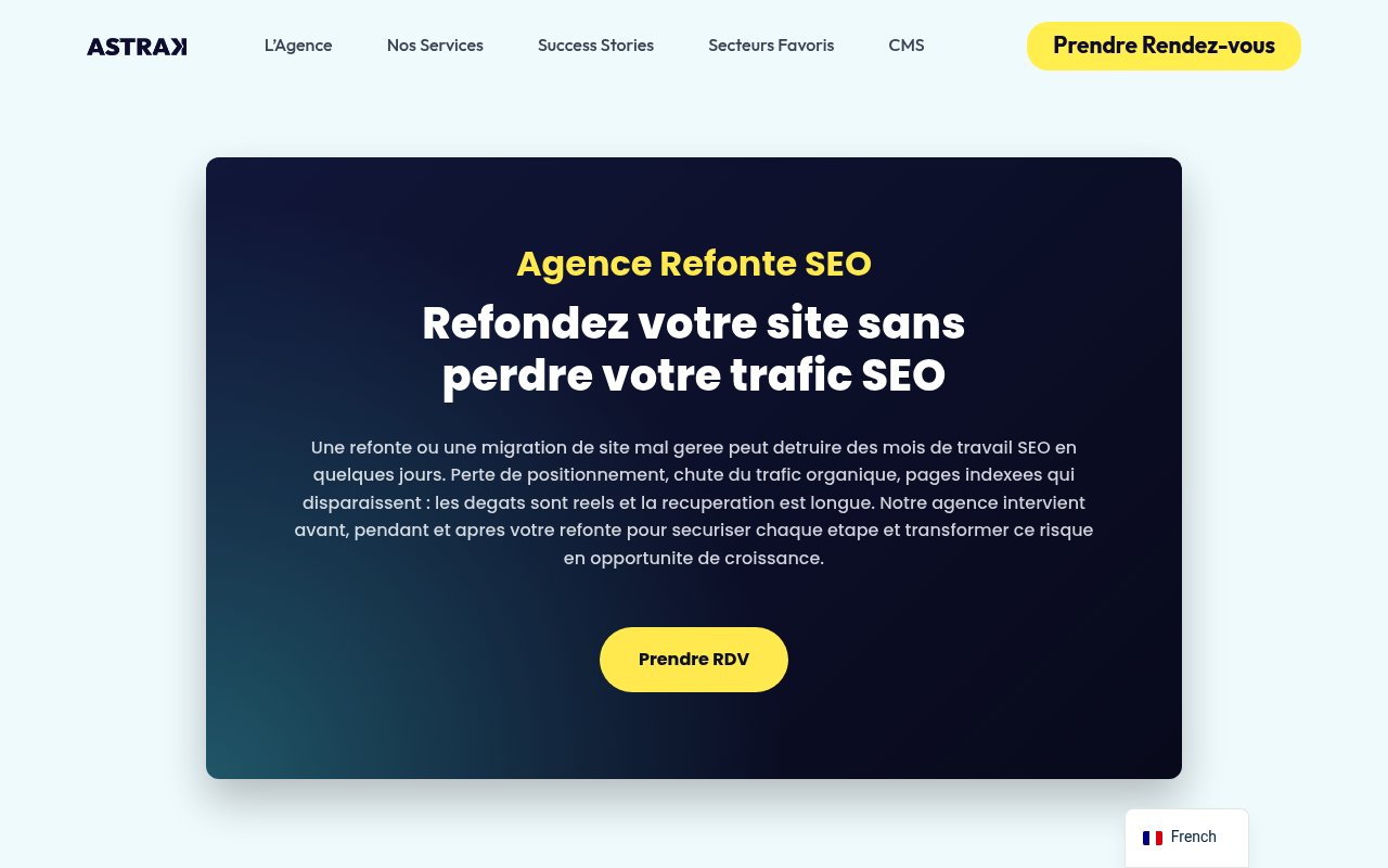 Apercu du site Astrak