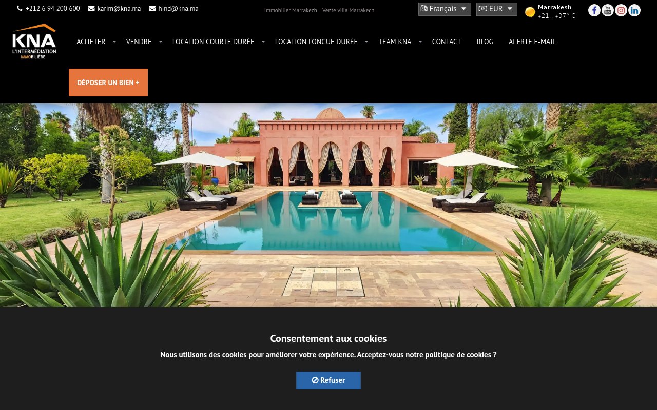 Apercu du site KNA Immobilier