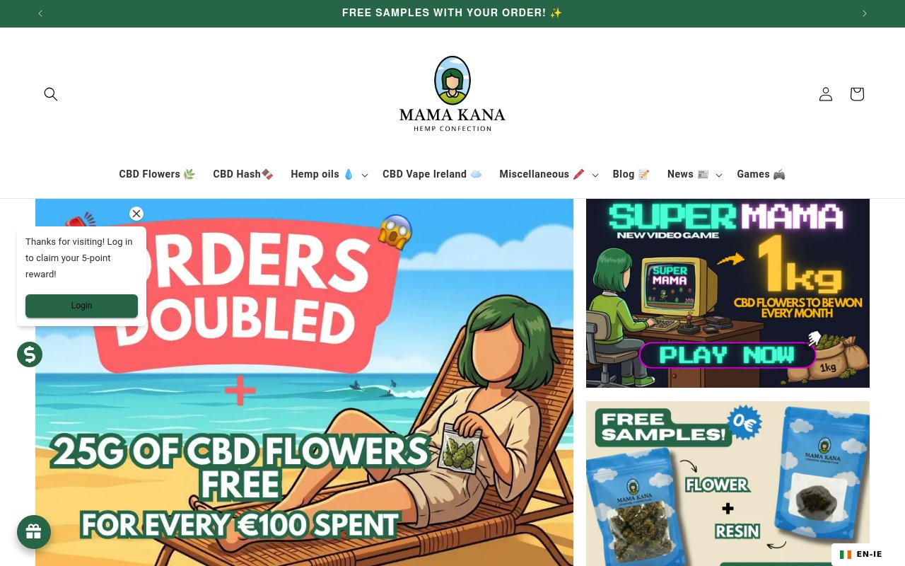 Apercu du site Mama Kana