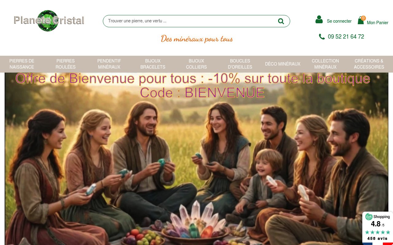 Apercu du site Planète-Cristal