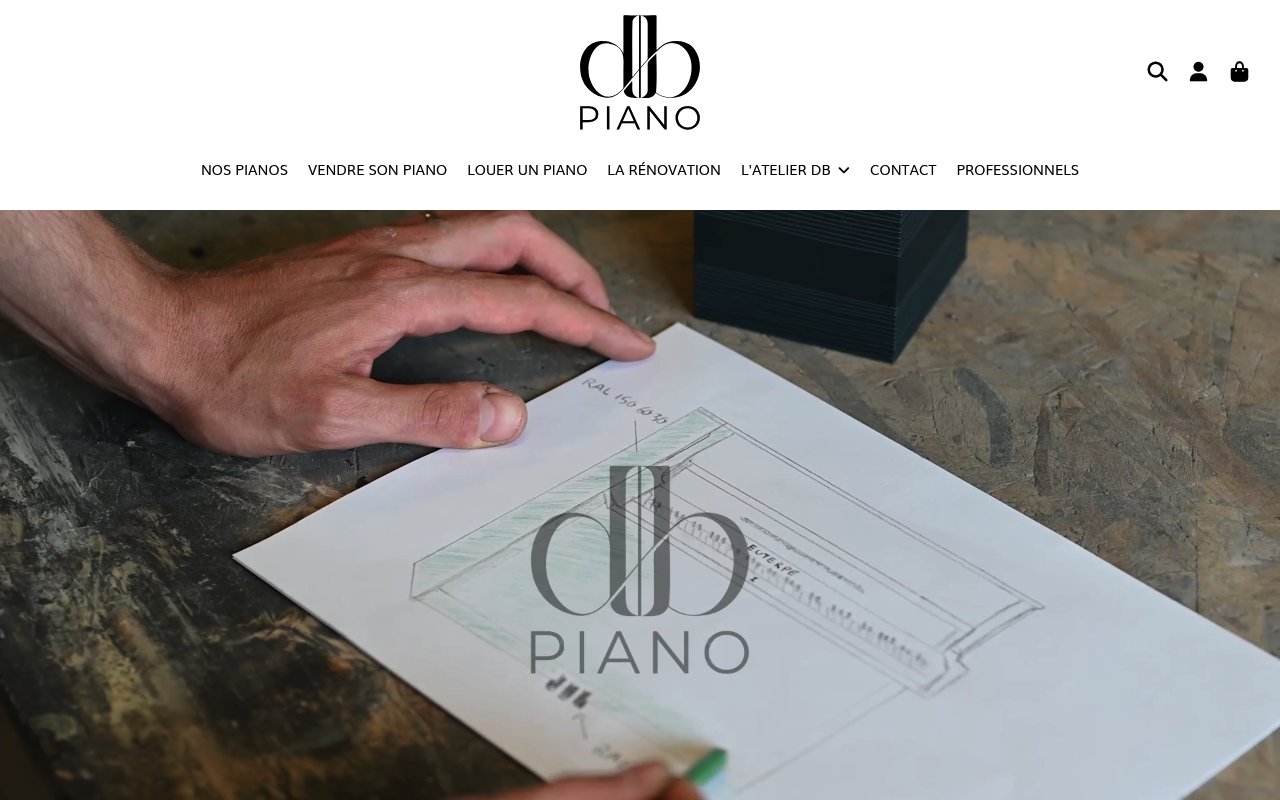 Apercu du site DB Piano